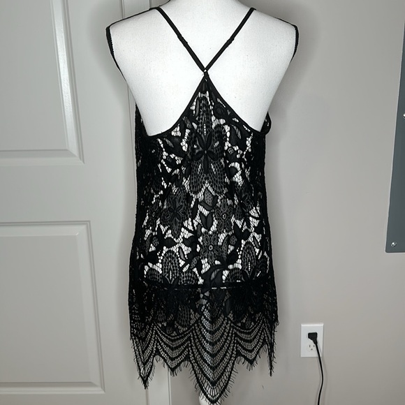 Black Lace Chemise- In Bloom by Jonquil - Picture 4 of 6